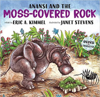 Image of Anansi and the moss-covered rock