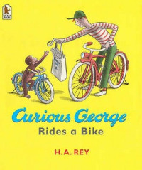 Image of Curious George rides a bike