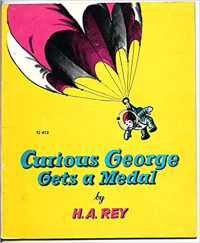 Image of Curious George gets a medal