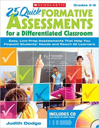 Image of 25 quick formative assessments for a differentiated classroom