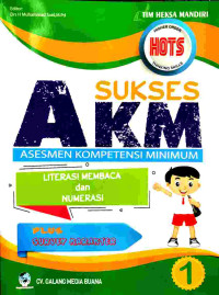 Image of Suskes akm asesmen kompetensi minimum : literasi membaca dan numerasi, kelas 1 sd/mi